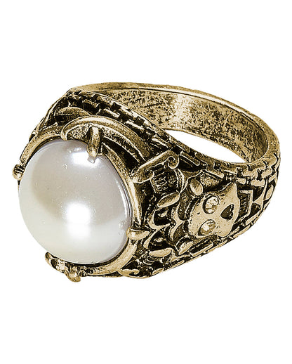 Gothic Ring With Pearl