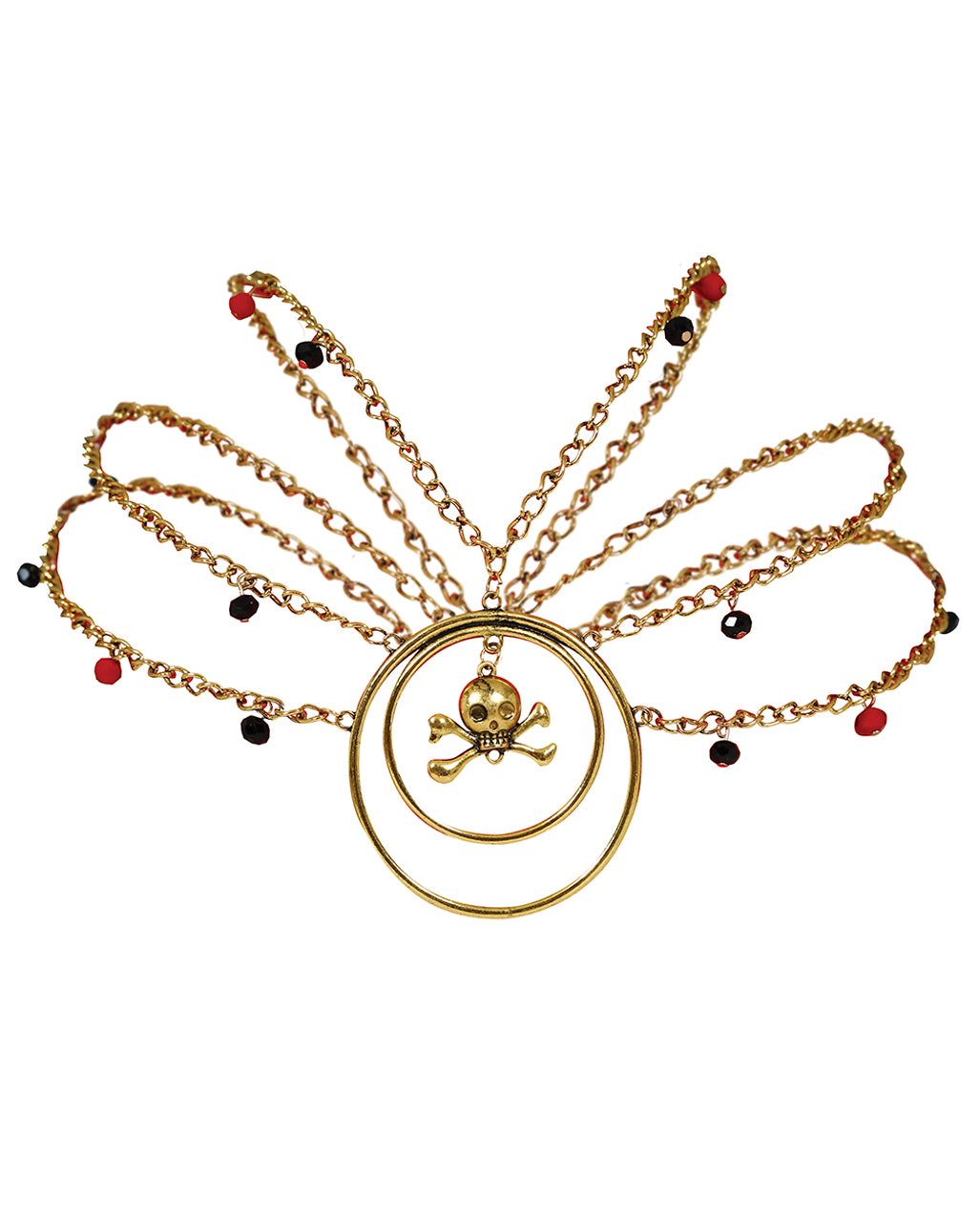 Seeräuber Schmuck mit Halskette & Ohrringen