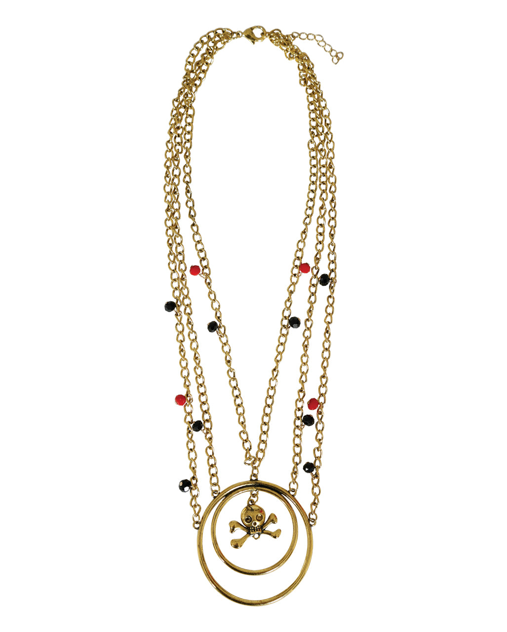 Seeräuber Schmuck mit Halskette & Ohrringen