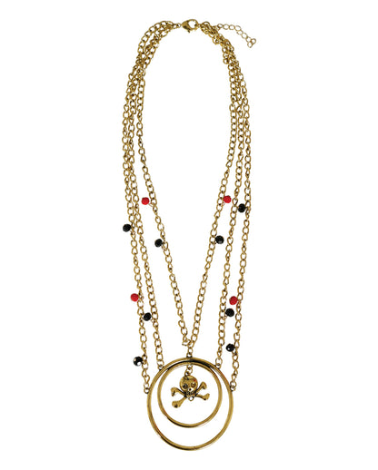 Seeräuber Schmuck mit Halskette & Ohrringen