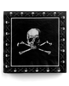 Piraten Totenkopf Servietten 20 St.