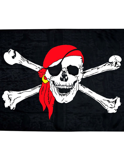 Piratenfahne mit Totenkopf 130x80 cm