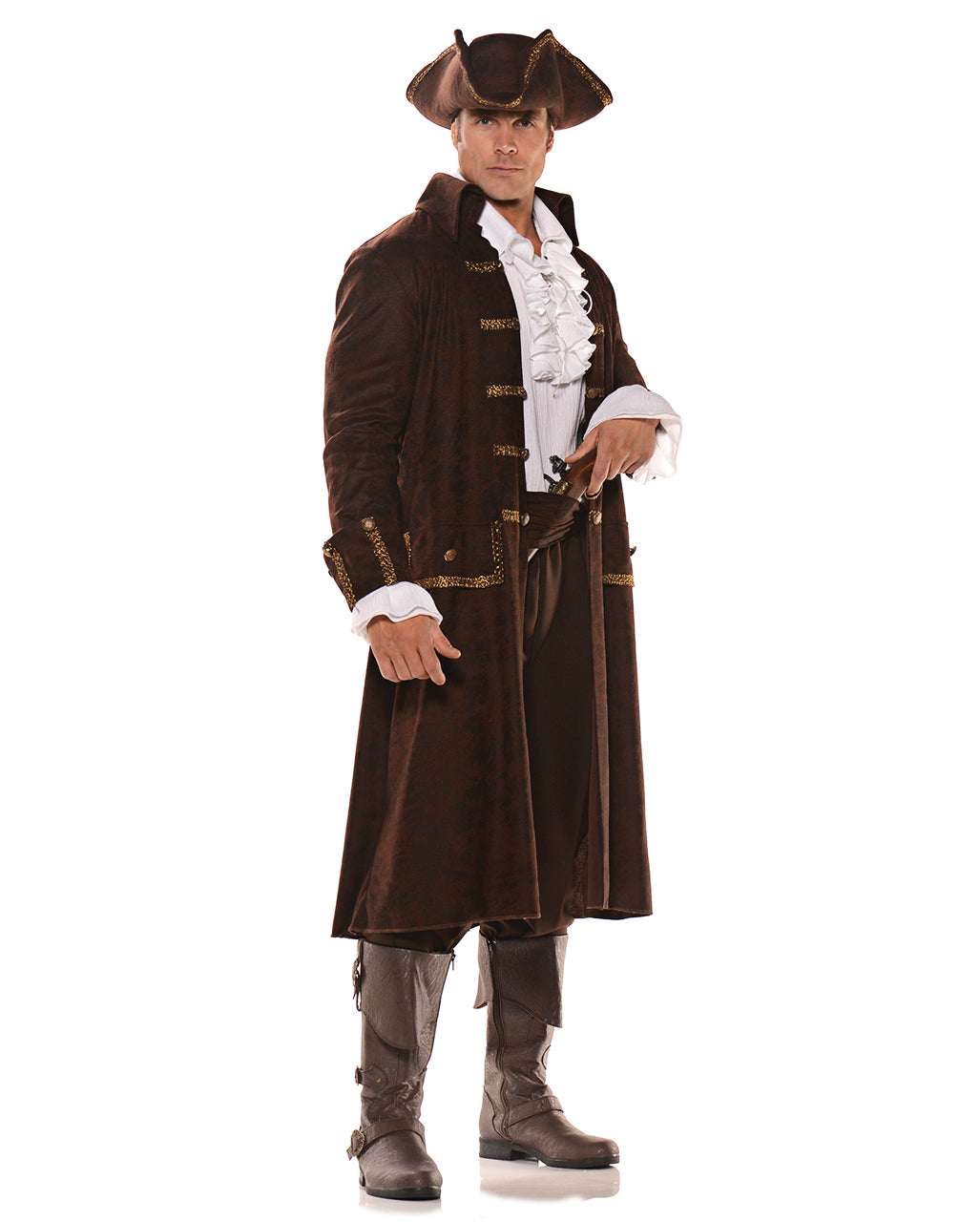 Braunes Piratenkapitän Kostüm