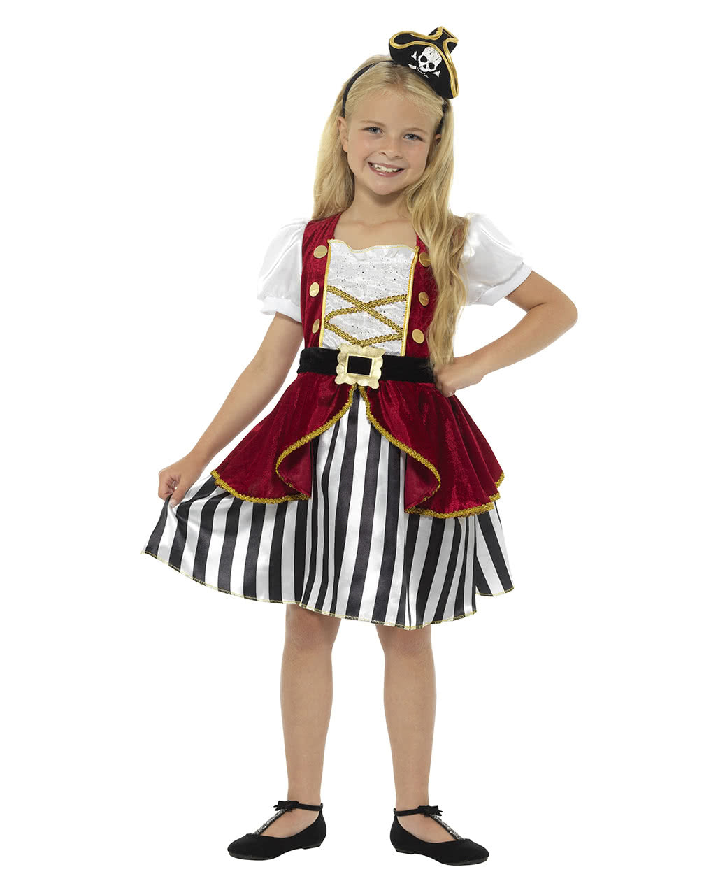 Kostümkleid Piratin für Mädchen