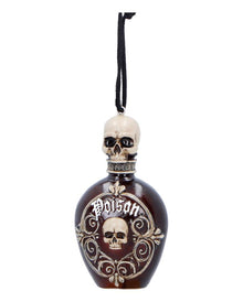 Poison Bottle mit Totenkopf Hänge Ornament 10cm