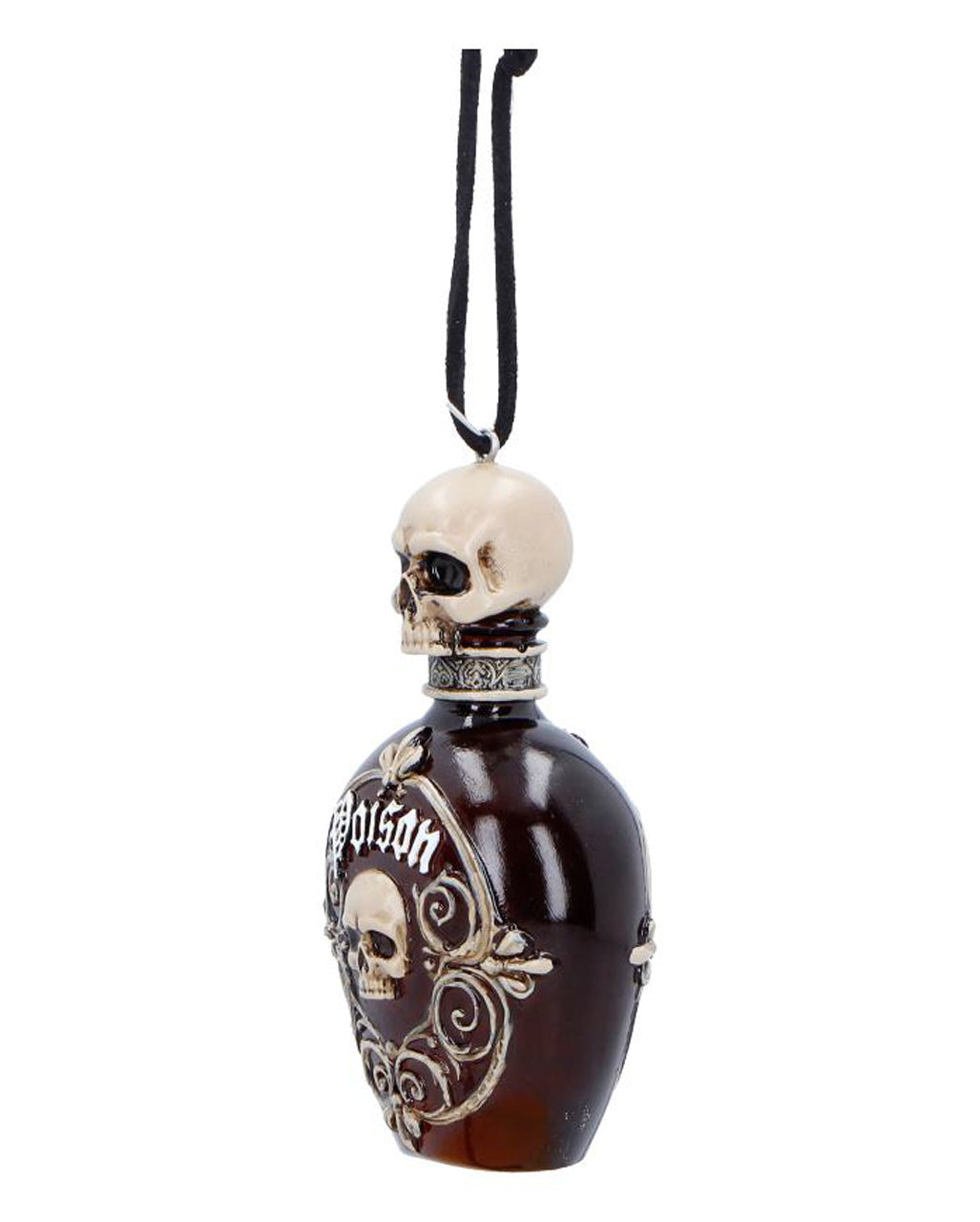 Poison Bottle mit Totenkopf Hänge Ornament 10cm
