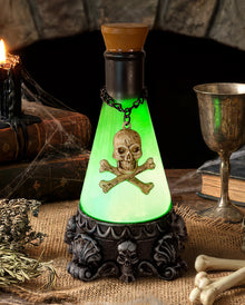 Poison Potion Flasche Deko mit grünen LED´s