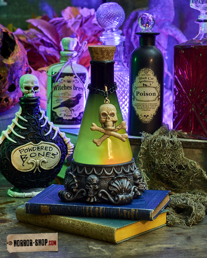 Poison Potion Flasche Deko mit grünen LED´s