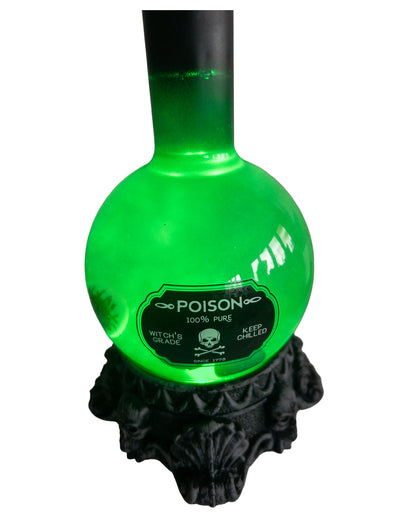 Zaubertrankflasche mit Augäpfel & Grünen LED`s 29cm