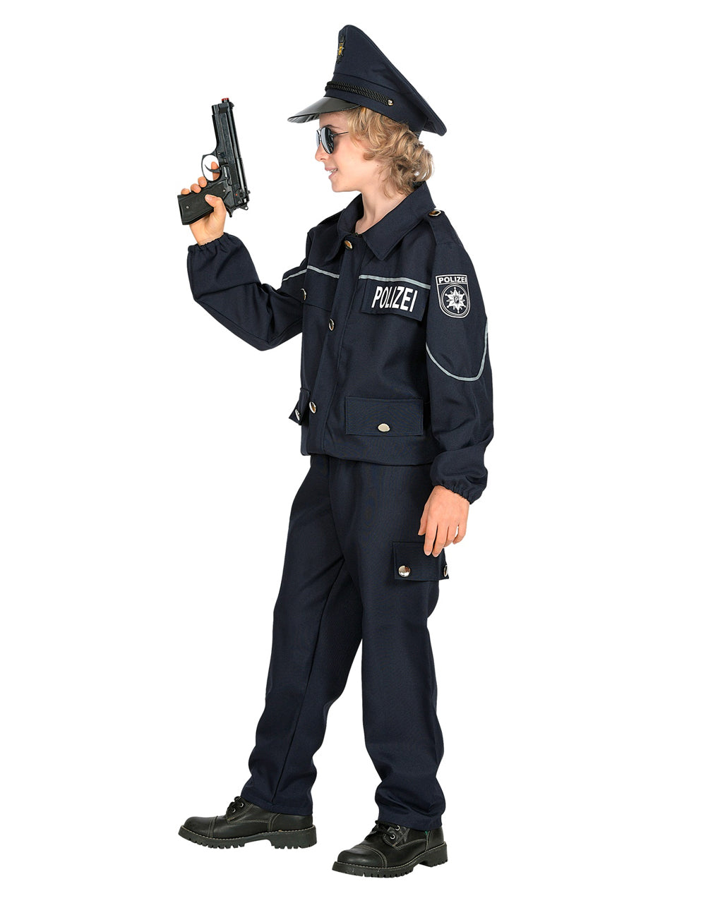 Polizisten Kostüm Blau für Kinder