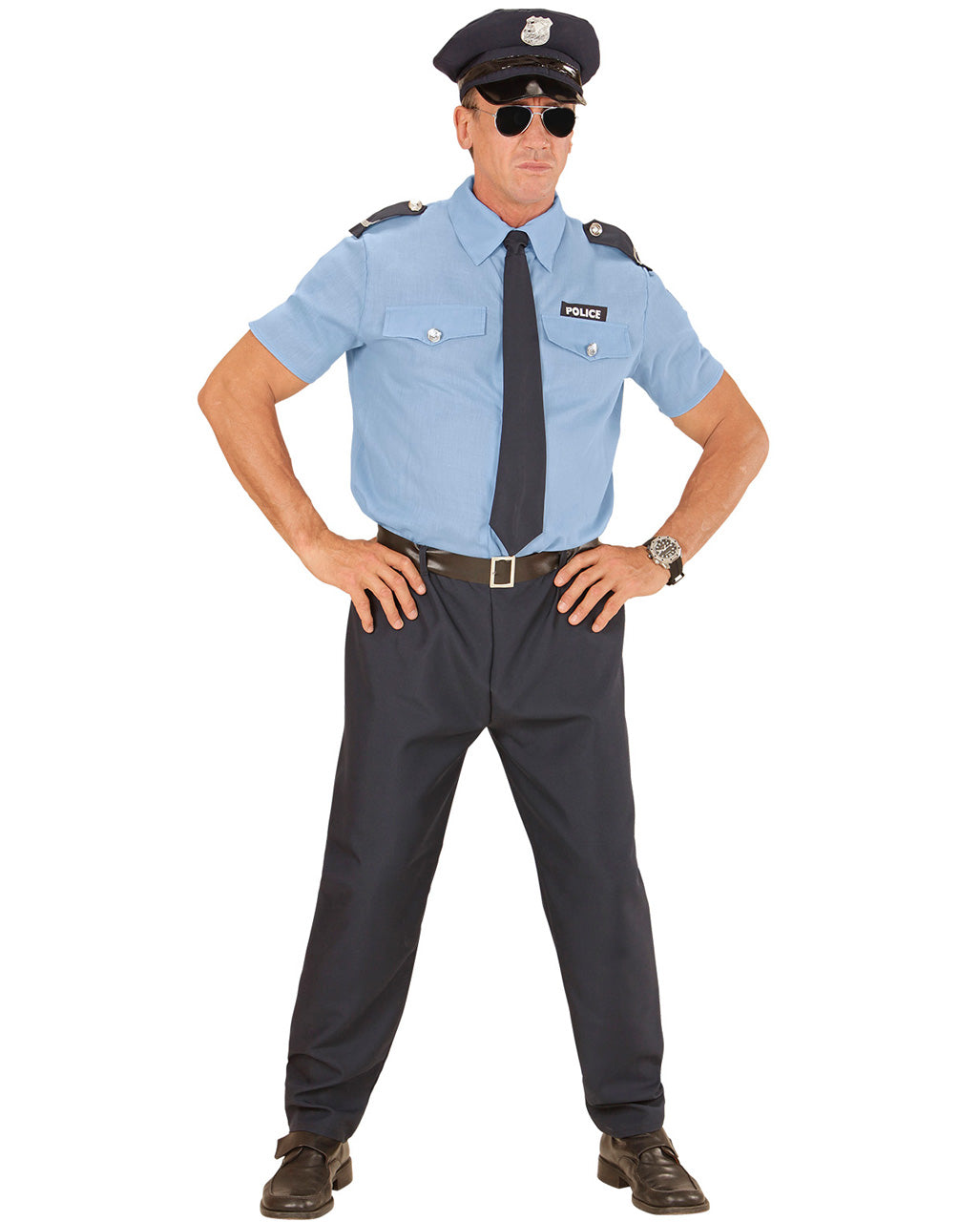 Polizist Männerkostüm 5-tlg.