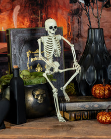 Positionierbares Halloween Skelett 36cm