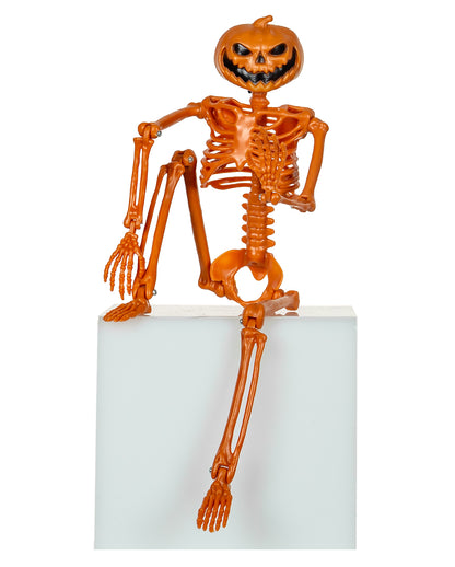 Positionierbares Jack O'Lantern Skelett 39cm