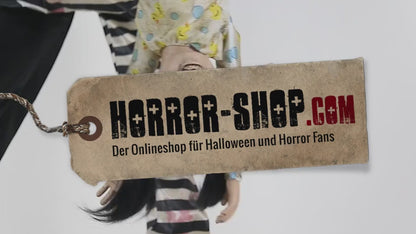Animatronic großer Horrorclown mit Kind