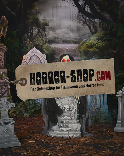 Aus dem Grabstein Heraufsteigender Reaper Animatronic 120cm