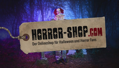 Dämonischer Killerclown als Halloween Animatronic 170cm