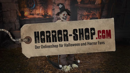 Verfluchte Vogelscheuche auf Schaukelstuhl Animatronic 120cm