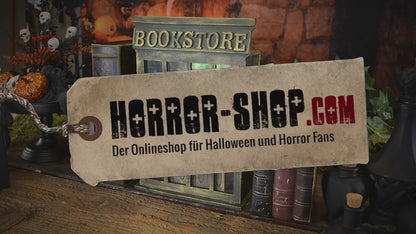 Spooky Bookstore Halloween Animatronic mit Licht & Sound 35cm