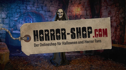 Animated Medieval Reaper With Lantern & Chain 170cm