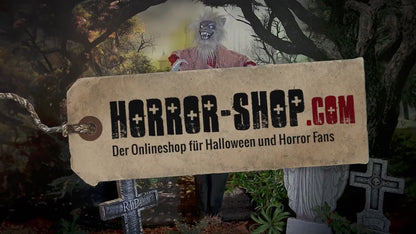 Heulender Werwolf mit Bewegung & Licht Hängedeko 120cm