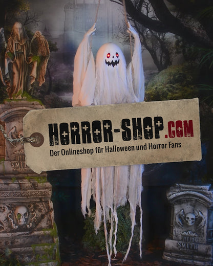 Spooky Fetzengeist auf Schaukel Halloween Animatronic 120cm