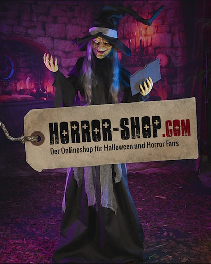 Belladonna die Shadowbrew Hexe Halloween Animatronic 198cm