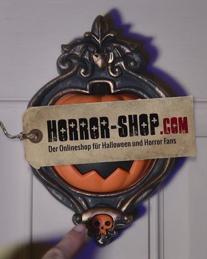 Halloween Kürbis Türklingel mit Licht & Sound 26cm