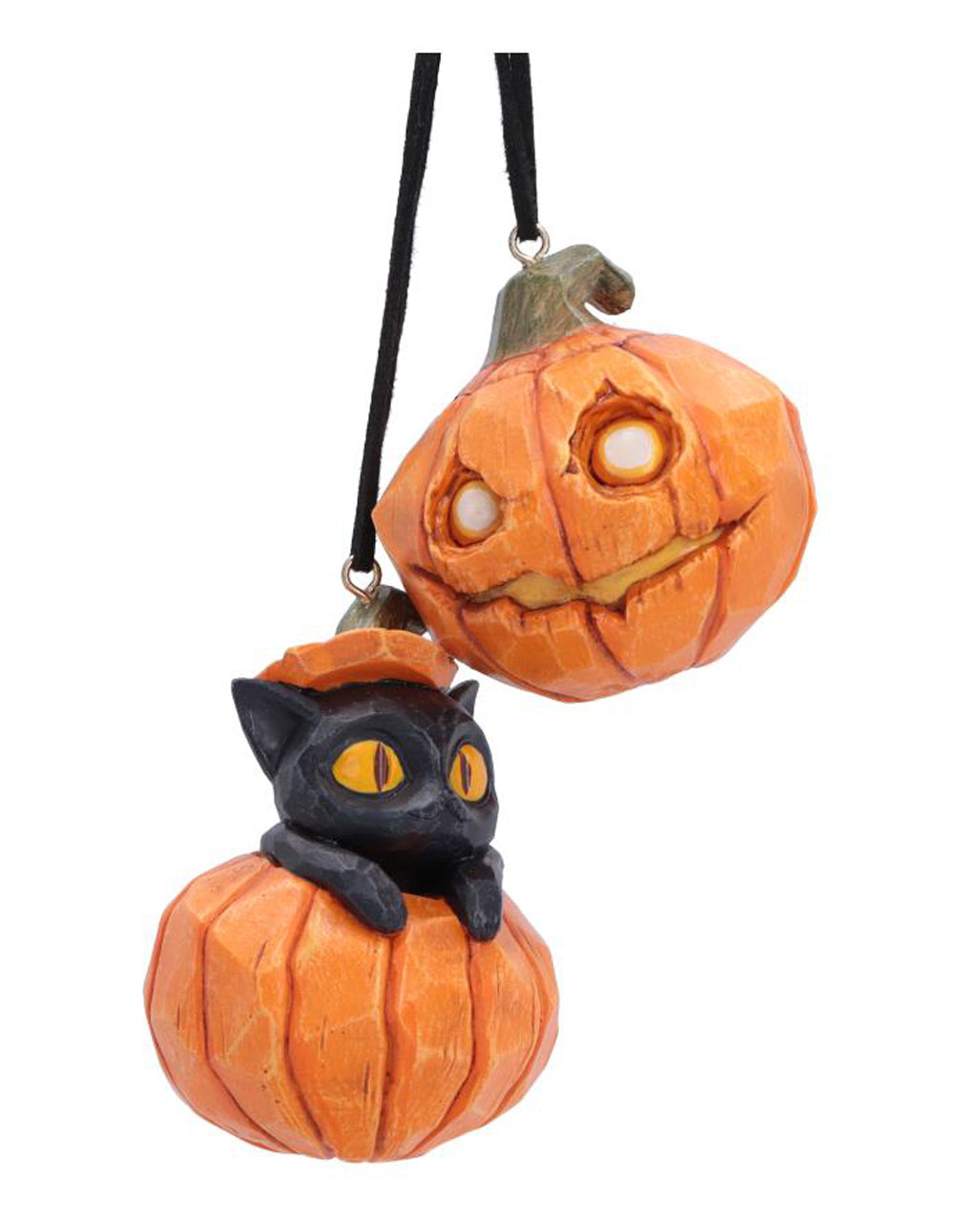 Pumpkin & Patch Halloween Kürbis-Anhänger 2er-Set 7cm