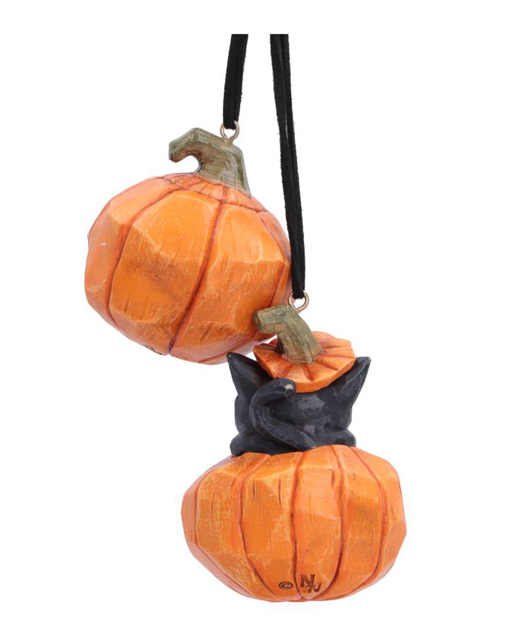 Pumpkin & Patch Halloween Kürbis-Anhänger 2er-Set 7cm