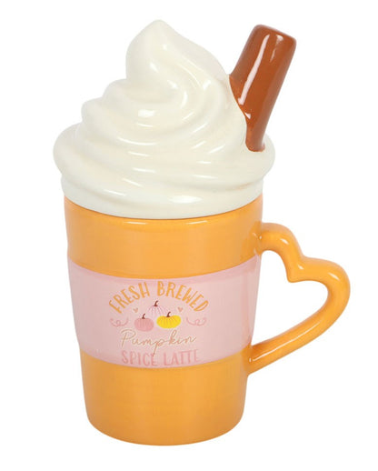 Pumpkin Spice Latte-Tasse mit Deckel 10cm