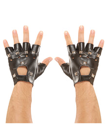 Punkrock & Biker Gloves With Studs