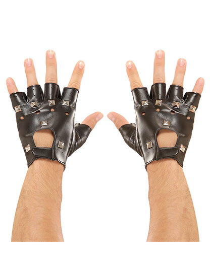 Rocker & Biker Handschuhe mit Nieten