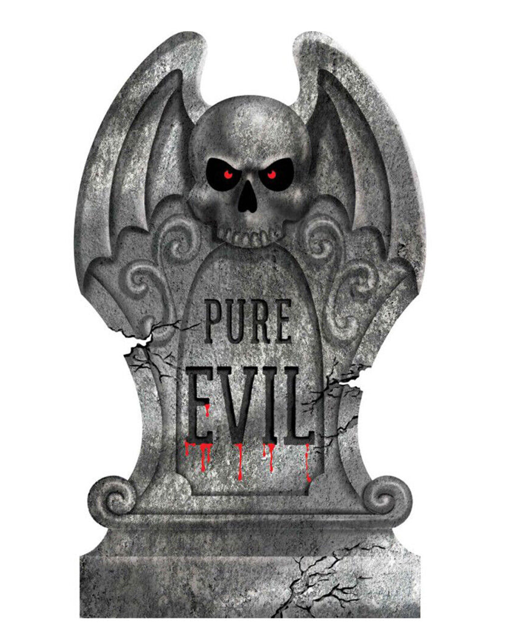 Halloween Grabstein "Pure Evil" 56cm