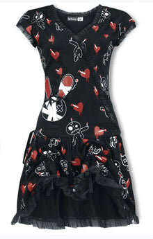 Luv Bunny Rüschenkleid mit Print