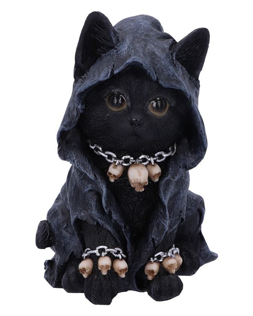 Reaper Katze mit Totenschädel Ketten 16cm