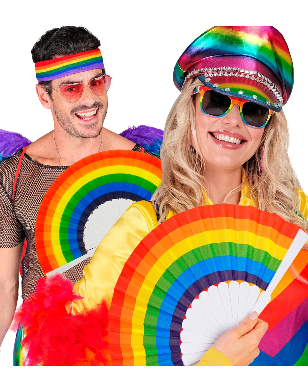 Regenbogen Fächer