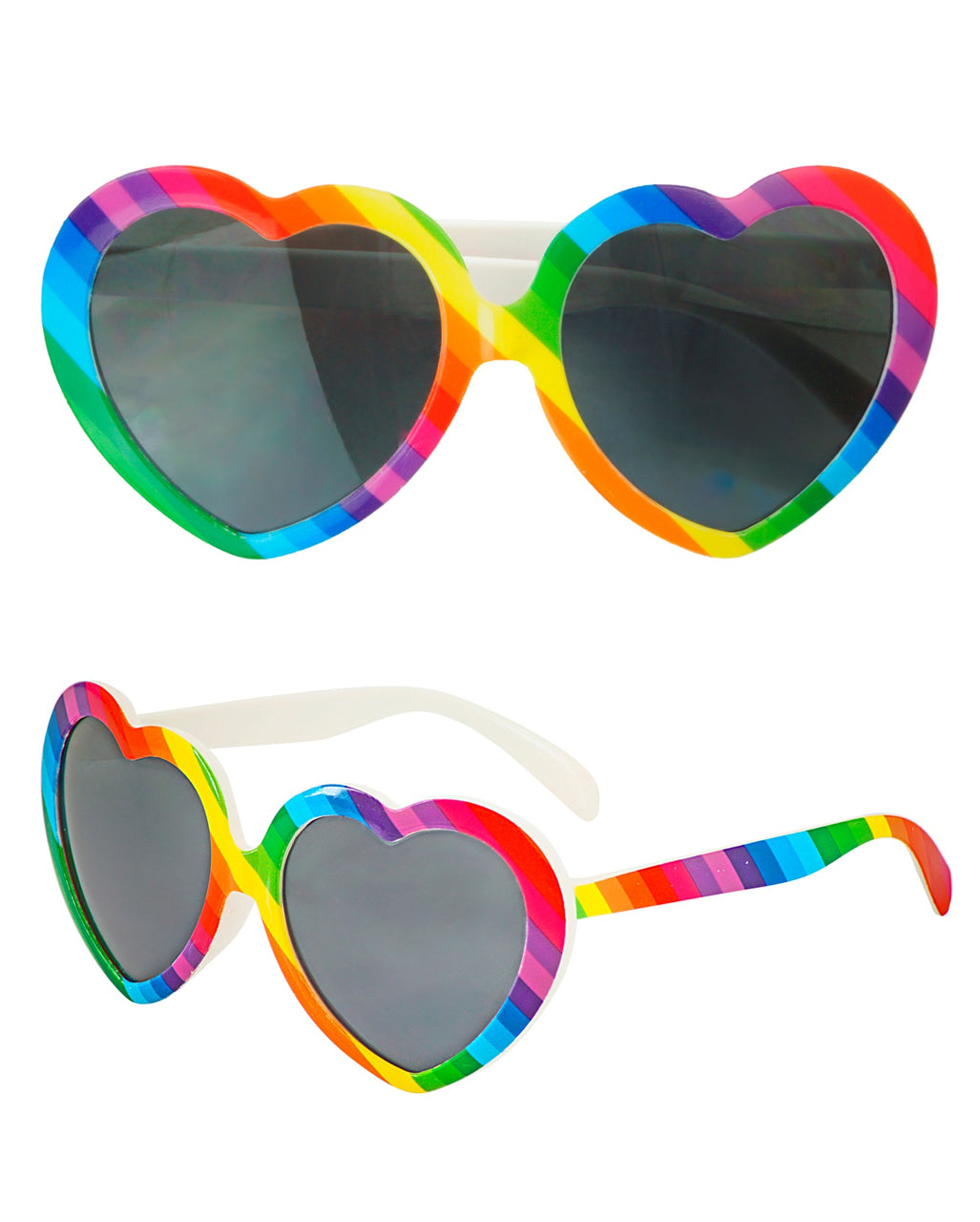 Regenbogen Herzbrille