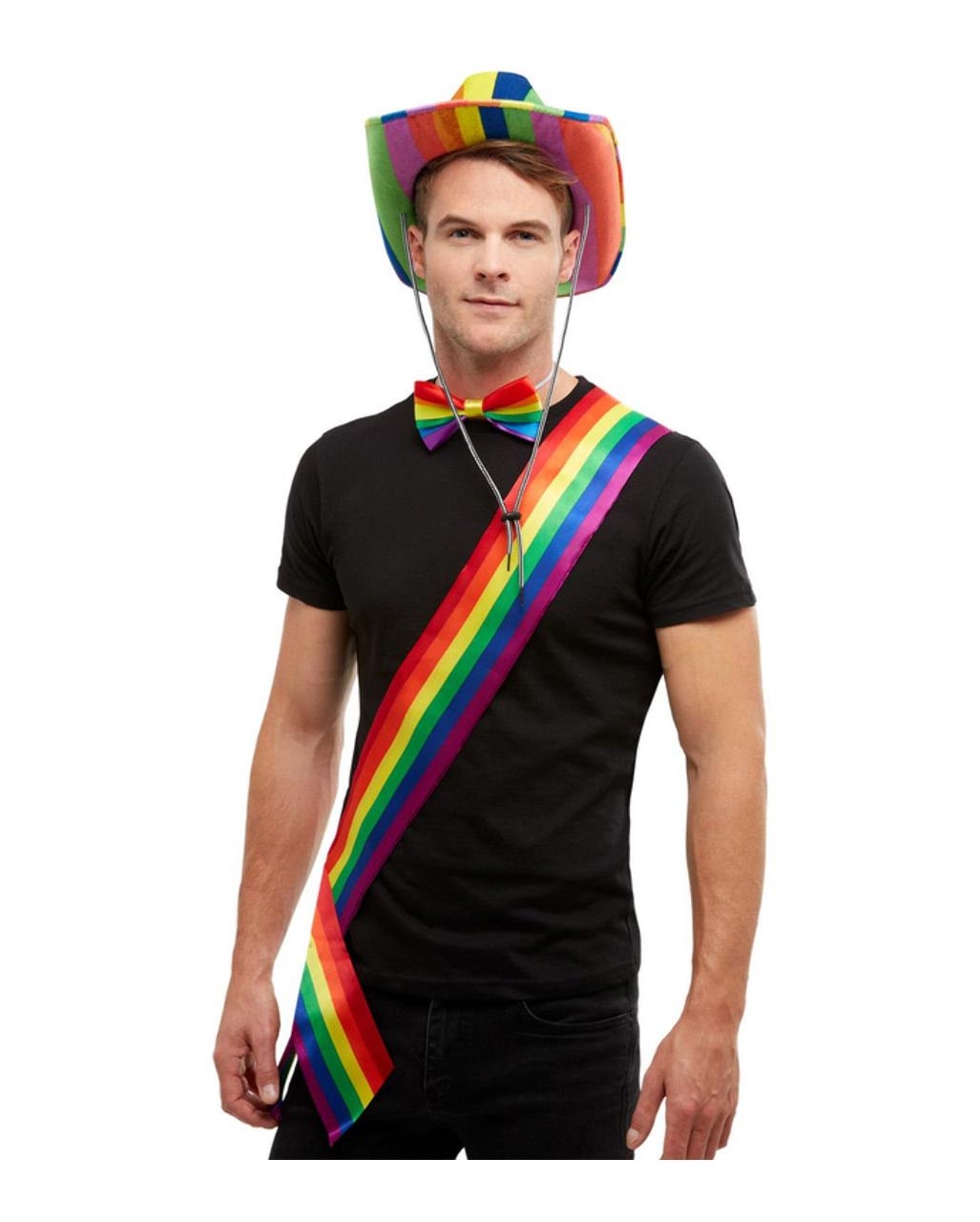 Bunte Regenbogen Schärpe