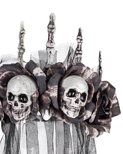 Requiem Mortis Crown with Veil & Bones