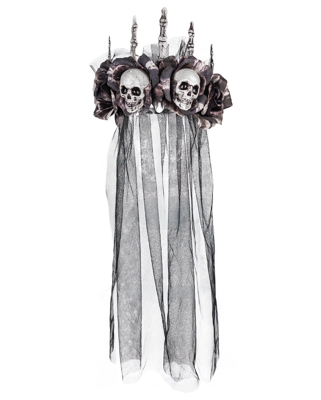 Requiem Mortis Crown with Veil & Bones