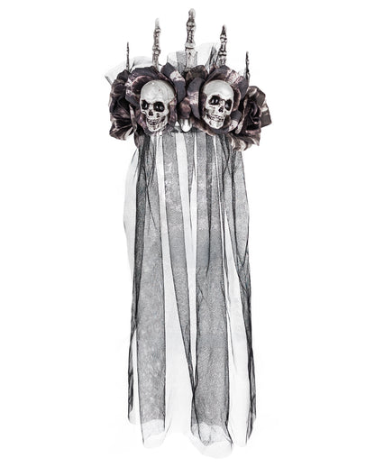Requiem Mortis Crown with Veil & Bones