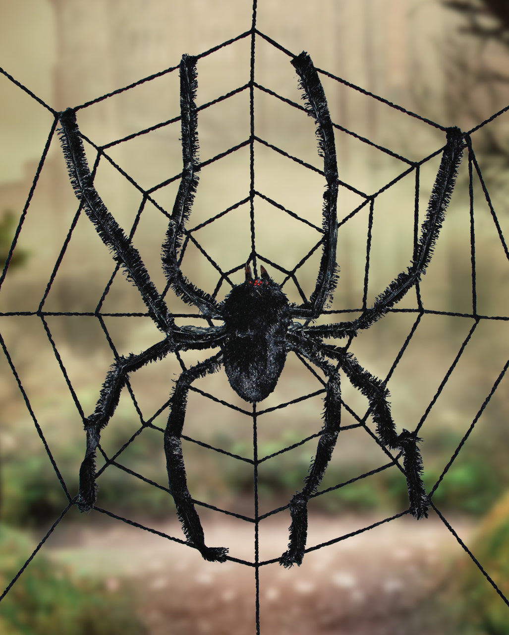 Monsterspinne im Netz 240 cm