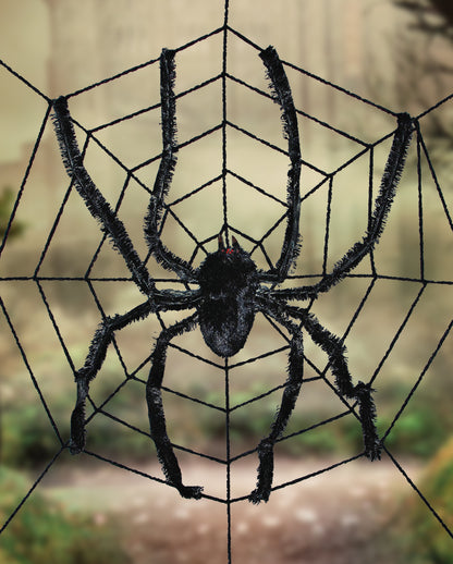 Monsterspinne im Netz 240 cm