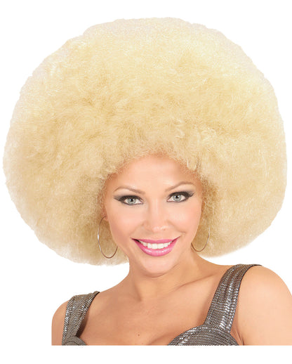 XL Afro Perücke Blond