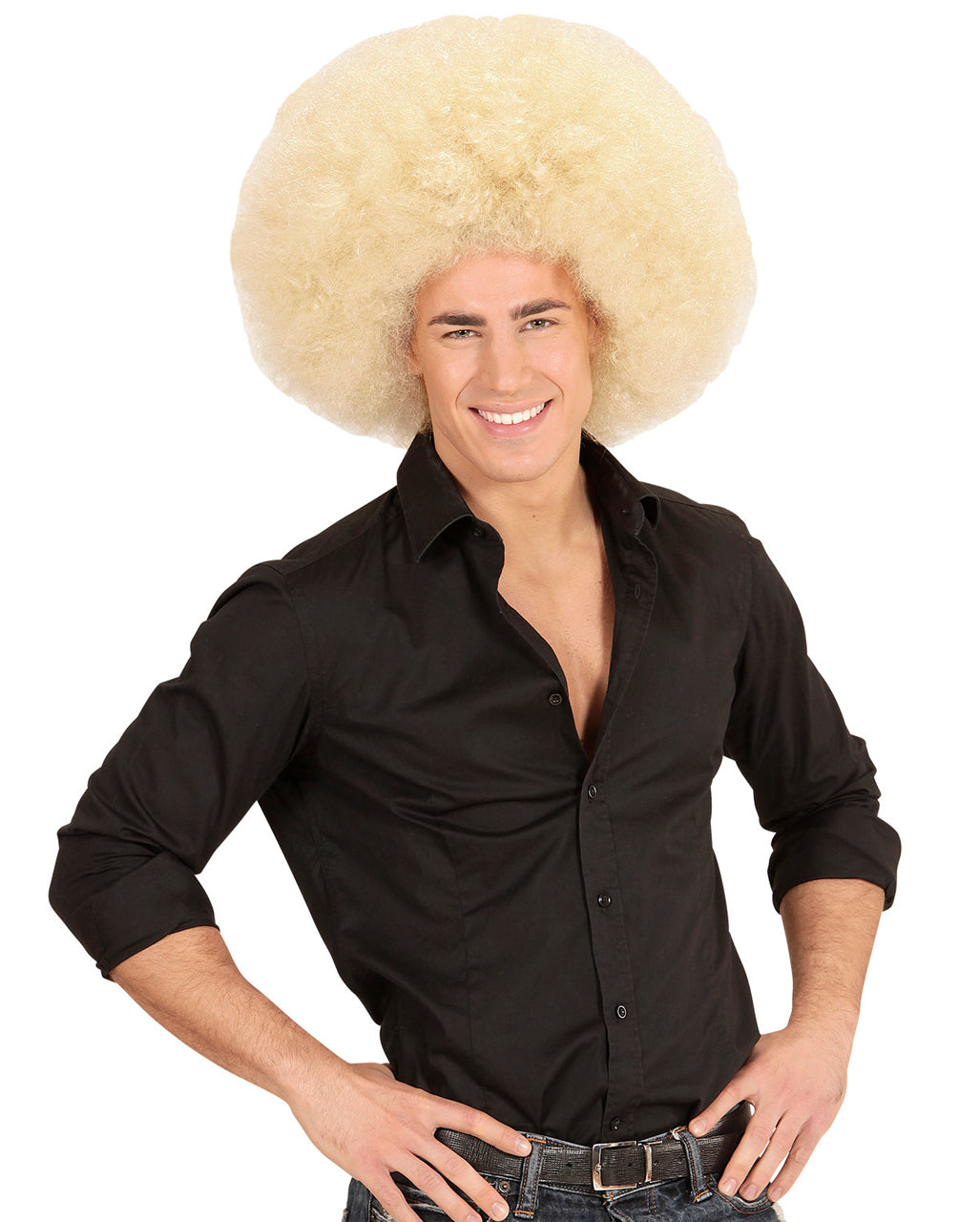 XL Afro Perücke Blond
