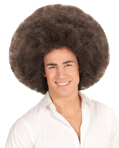 XL Afro Perücke Braun