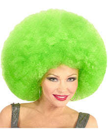 XL Afro Perücke Grün