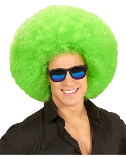 XL Afro Perücke Grün