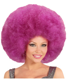 XL Afro Perücke Lila