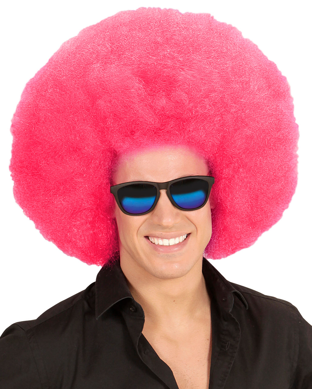 XL Afro Perücke Pink